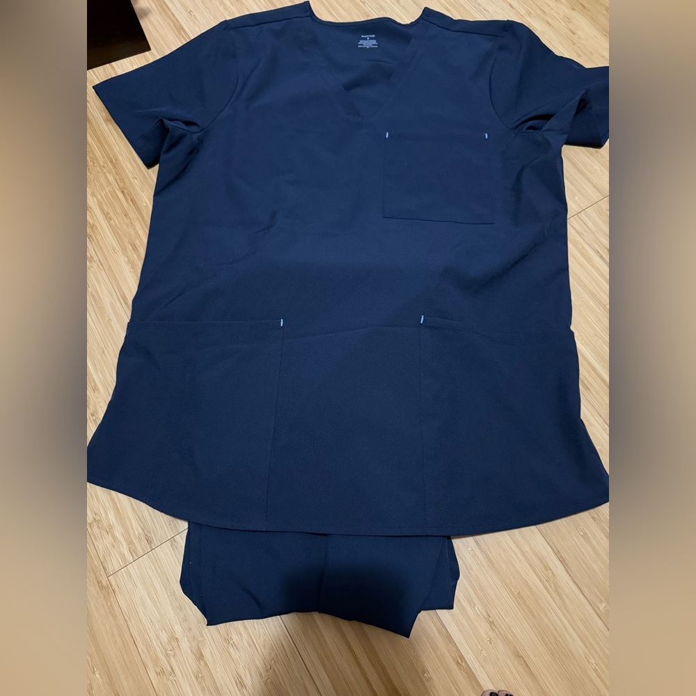 Navy Blue Scrub Set
